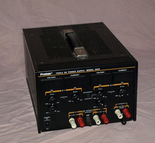 ***Protek Model 3033 Triple Output Power Supply - EXC. Cond!***