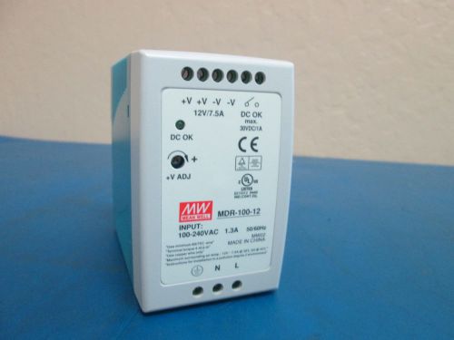Mean well din rail dc switching power supply mdr-100-12 12v 7.5a 90w for sale
