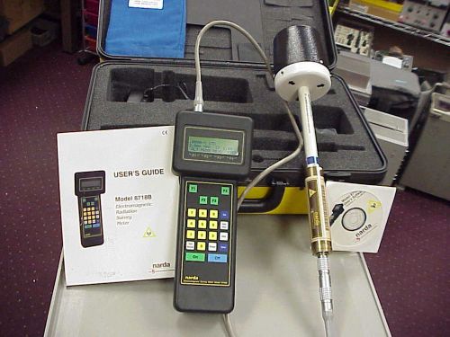 Narda 8718b survey meter system model 8700 series 8742d magnetic isotropic probe for sale