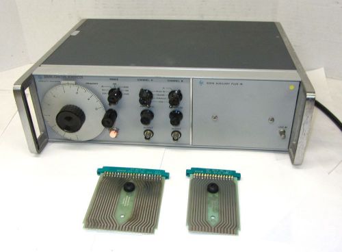 HP/Agilent 3300A Function Generator 100KHz Signal + 3301A Auxiliary Plug In 2568