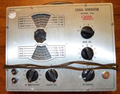 Vintage EICO Signal Generator Model 324! Untested! For parts or repair?