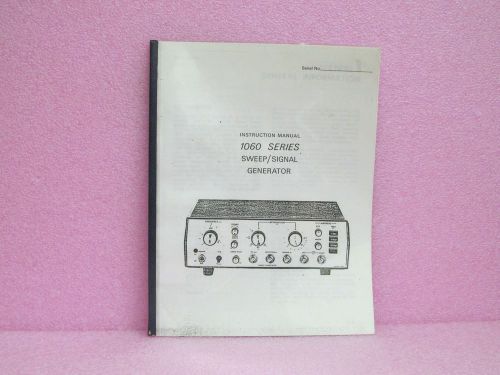 Wavetek Manual 1060 Series Sweep Signal Generator Operating Manual Only