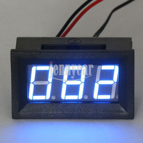 0-167°F Fahrenheit Digital Thermometer Panel Blue LED Temperature Thermo Meter