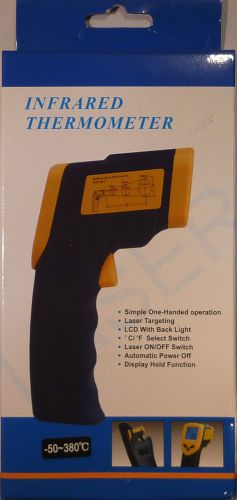 Infrared digital gun thermometer with holster case (a $5.00 value free) for sale