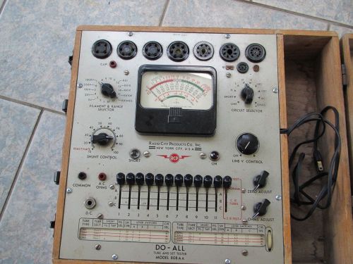 &gt;&gt;&gt;&gt; RCP (RADIOCITY  PRODUCT) MODEL 808AA   VACUUM TUBE TESTER