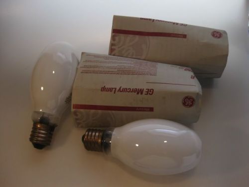 2 GE Mercury Lamp Bulbs 250 Watt