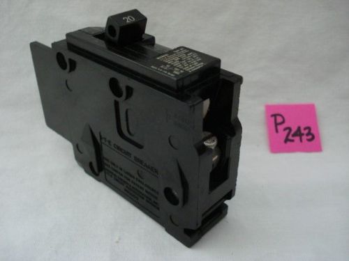 Ite siemens circuit breaker,  20 amp,  1-pole,  type bq,  lp-1285 for sale