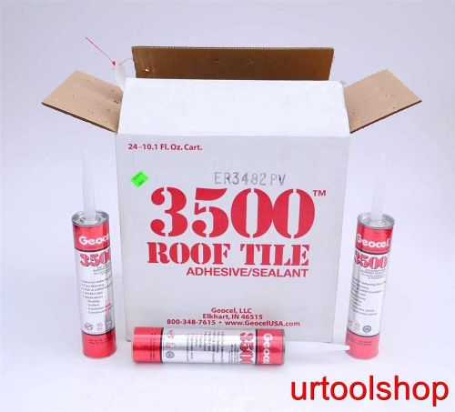 Geocel 3500 roof tile adhesive/sealant Case of 24 Tubes 6944-295 3