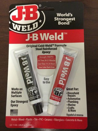 J-B Weld 8265-S (2- 1oz Tubes) Epoxy Adhesive Original Steel Reinforced Epoxy