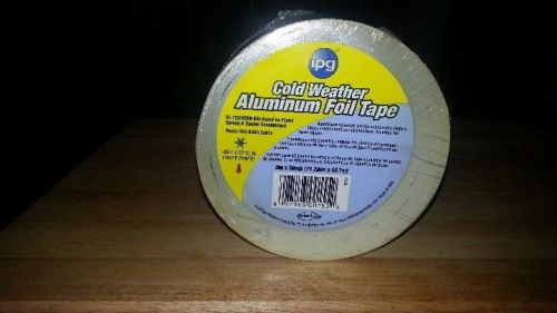 Ipg cold weather aluminum foil tape ul-723 3&#034; x 50yds single roll-free ship-new for sale