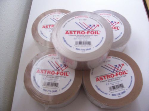 Astro-foil pressure sensitive aluminum foil tape acrylic adhesive (lot of 5) for sale