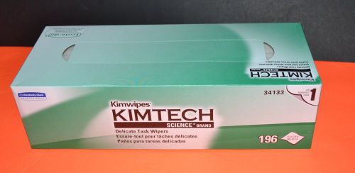 1 box 196 kimtech science kimwipes delicate task wipers 11.8&#034; x 11.8&#034; 34133 nr for sale