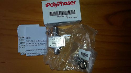 Polyphaser is-b50ln-c2 125-1000 mhz surge &amp; lightning arrestor n-female bulkhead for sale