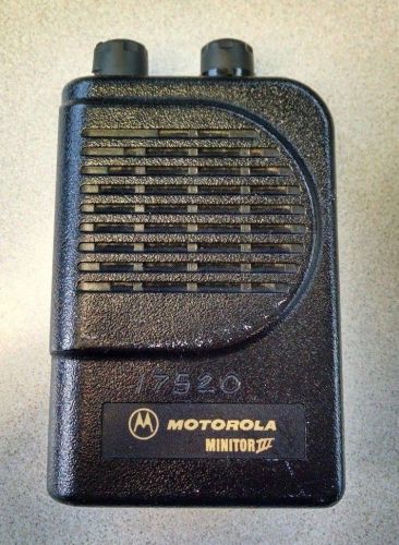 Motorola minitor iii 3 vhf fire ems police pager - free programming included for sale