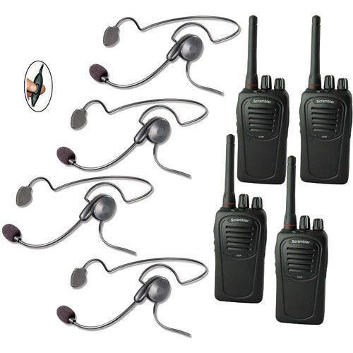 SC-1000 Radio  Eartec 4-User Two-Way Radio System Cyber Inline PTT CYBSC4000IL