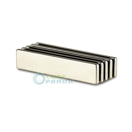 Lot 5pcs Super Strong N35 Block Bar Magnets 50 x 10 x 2.5mm Rare Earth Neodymium