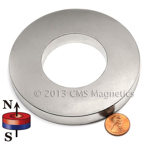 N42 4&#034;OD x 2&#034; ID x 1/2&#034; NdFeB Neodymium Ring Magnet 1-Count
