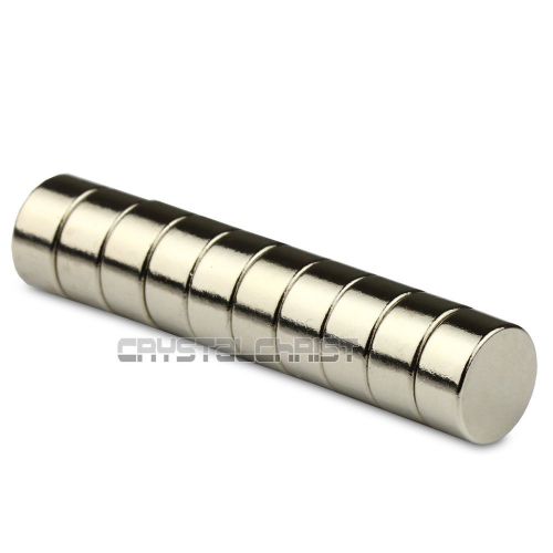10pcs Super Strong Round Cylinder Magnet 10 x 5mm Disc Rare Earth Neodymium N50