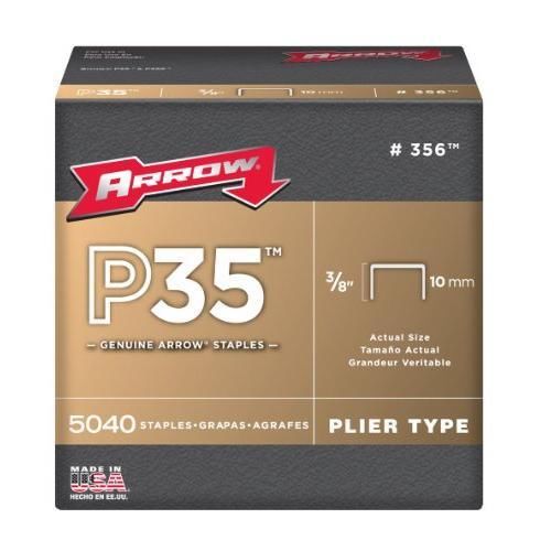 Arrow 356 Genuine P35 3/8-Inch Staples, 5,040-Pack New