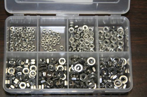 0-80  thru 4-40  stainless steel small pattern hex  nut assortment for sale