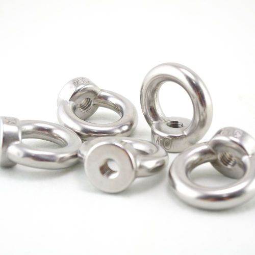 QTY5 M10 Metric Threaded Eyes Nuts 304 Stainless Steel Lifting New