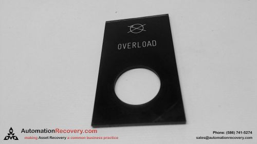 OVERLOAD FACE PLATE FOR ENCLOSURE