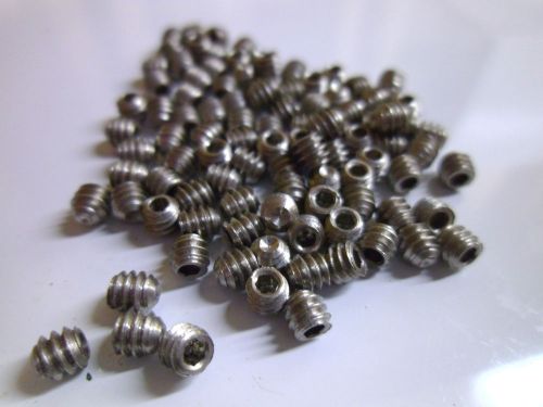 Socket set screws 6-32 x 1/8 ss cup point (qty 100) #4092a for sale