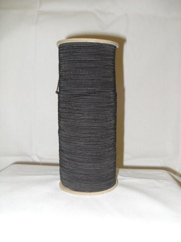 1/16&#034; X 1000FT. SHOCK CORD/BUNGEE CORD, BLACK, DOUBLE STRETCH RESISTANT MATERIAL