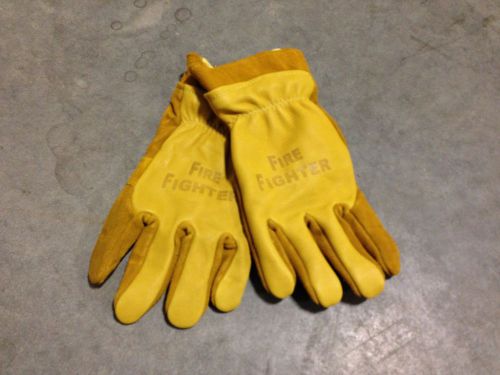 Glove corp firefighter firefighting gloves xsmall gauntlet wrist for sale