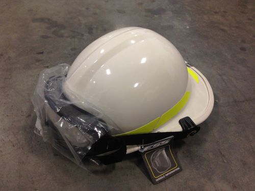 Bullard px series structural firefighting helment w/ ess goggles white for sale