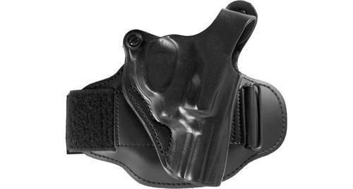 Desantis DL044BA02Z0 Black RH Leather Ankle S&amp;W J-Frame M&amp;P 360 Gun Holster