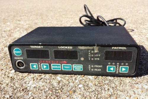 Decatur genesis 1 police dual radar display unit tested working lot 4 for sale