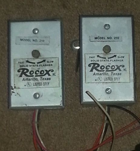 2 Rocox Solid State Flashers  Traffic Light Signal Control