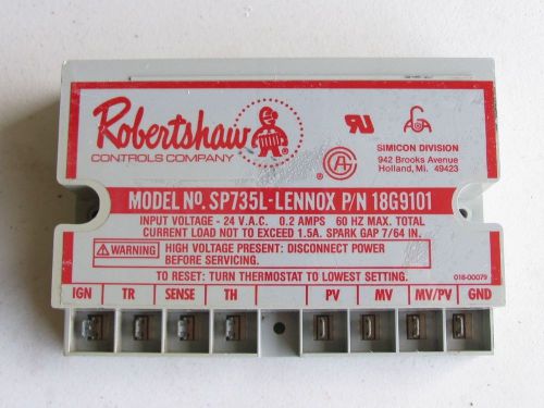 Robertshaw lennox 18g9101 igniter control board ignition module sp735l hvac for sale