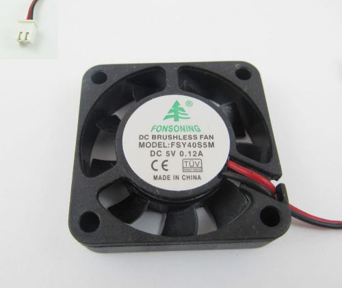 1 Pc Brushless DC Cooling Fan 9 Blade 5V 40mm x40mmx10mm 4010S5M