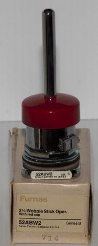Furnas 52ABW2 2-1/2&#034; Wobble Stick Operator with Red Cap. Series B