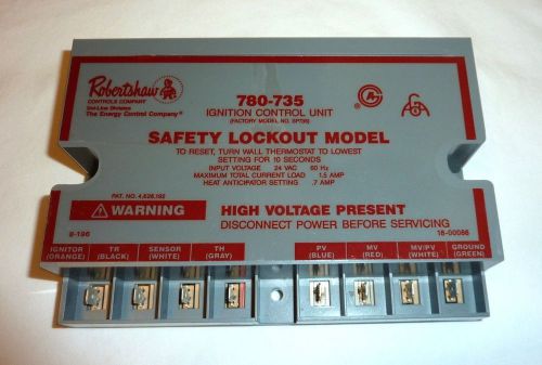 Robertshaw 556312 spark ignition control 780-735 gas flame rectification lockout for sale