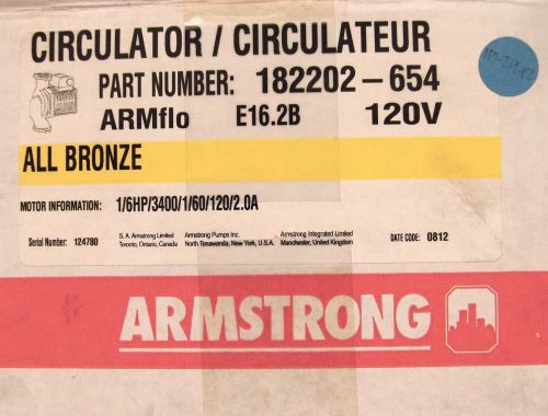 Armflo e series high efficiency circulator pump 182202-654 for sale