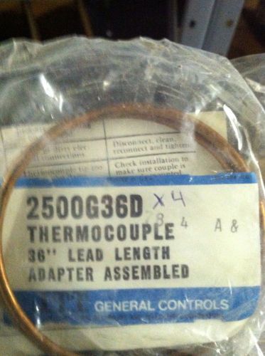 Itt general controls 2500g36d thermocouple 36&#034; lead  new for sale