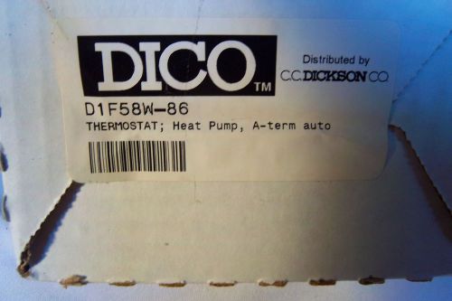 DICO  D1F58W86 Heat Pump Thermostat