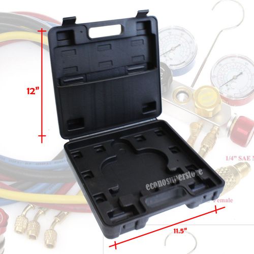 Carrying case for 4 way  r410a r22 r134a ac manifold gauge kit case only for sale