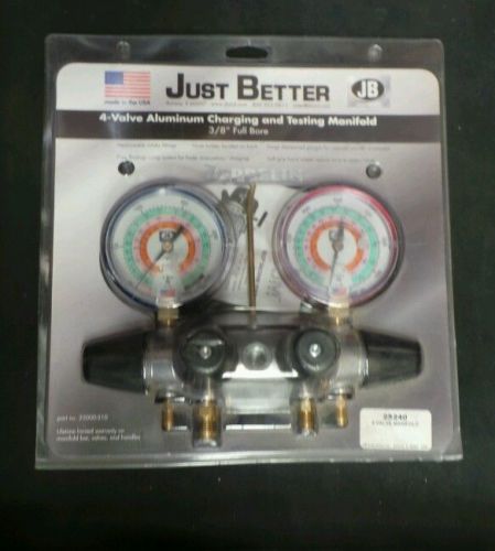 Just Better 25240 4-Valve Aluminum Charging and Testing  Manifold