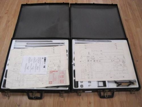 LOT OF 2 TECHNOVATE MODEL 9014 Material Testing Component Kits cases incomplete