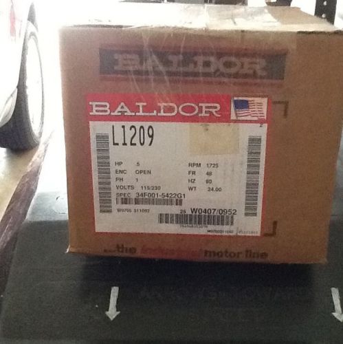 Baldor Motor, Model Number L1209, Brand New In Box