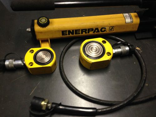 Enerpac p-392 hydraulic pump with rsm 300 and rsm 200 cylinders for sale