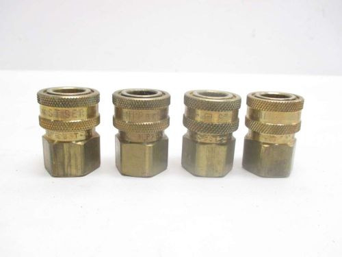 Lot 4 new parker bst-3 3/8in npt female brass fitting d481202 for sale