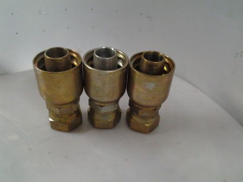 10643 16-16 parker  hydraulic hose fittings  1&#034; hose to 1 1/4 flare for sale