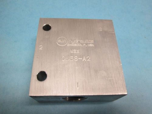 W3x-0j68-a2 sun hydraulics aluminum hydraulic cartridge valve block for sale