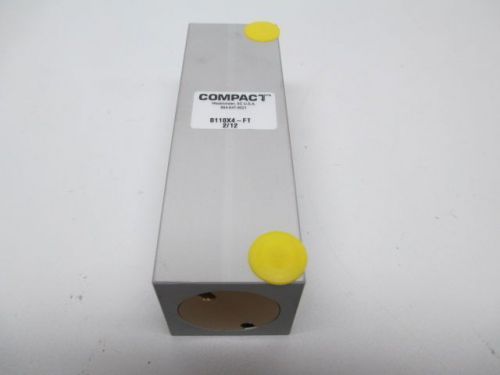 NEW COMPACT B118X4-FT 4IN STROKE 1-1/8IN BORE PNEUMATIC CYLINDER D248567