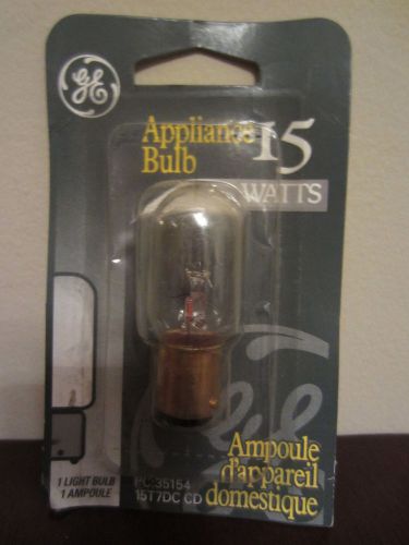 GE General Electric 15W Appliance Light Bulb 120V 35154 15T7DC Lamp New In Box